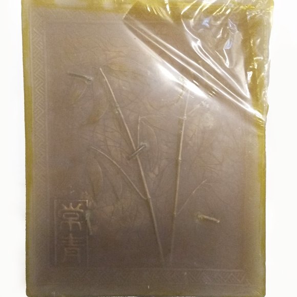 Olive Green Scented Large, Square Candle With Wooden Case/Box - Picture 4 of 15